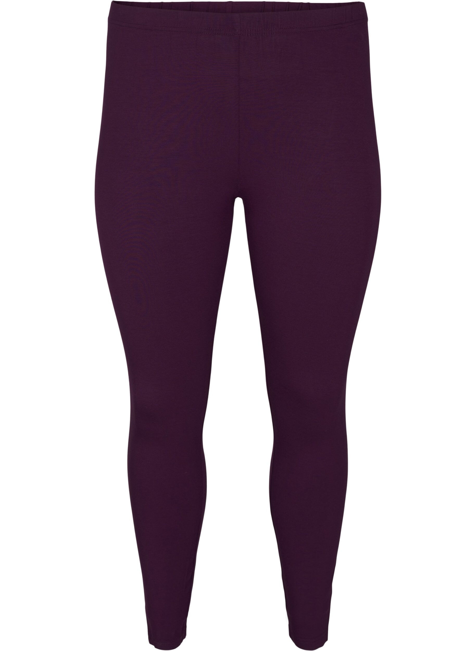 Zizzi Legginsy basic z wiskozy, Fioletowy, Packshot image number 0