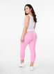 Legginsy 3/4 typu basic z wiskozy, R&oacute;żowy, Model image number 2