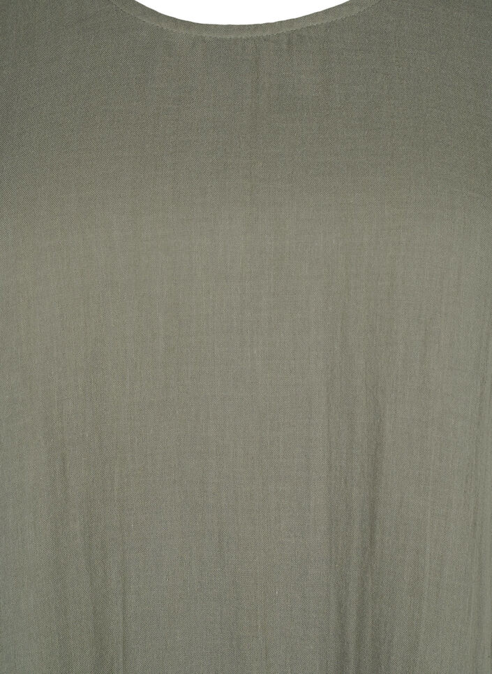 Bawelniana sukienka z krótkim rekawem w ksztalcie litery A, Thyme, Packshot image number 2