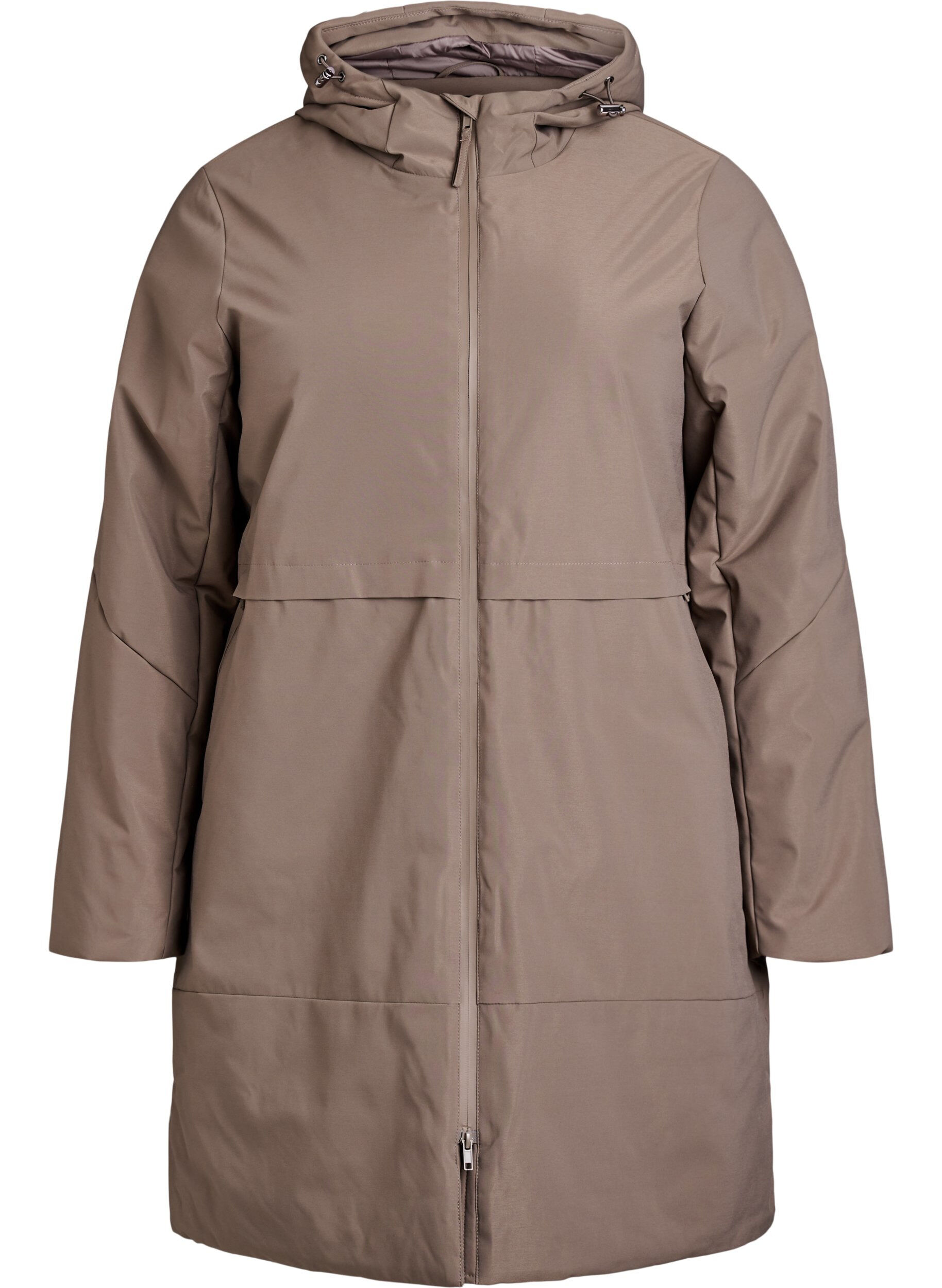 Kurtka zimowa z regulacja w pasie