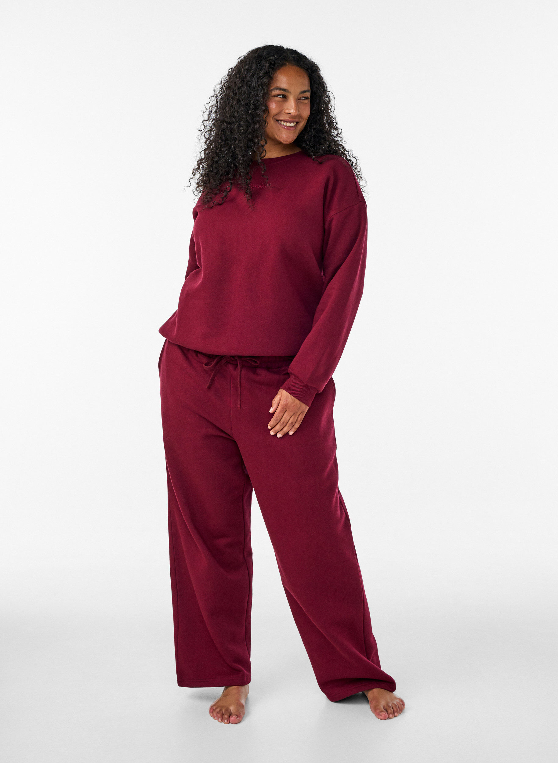 ZizziBluza z nadrukiem tekstowym, Czerwony, Model image number 1
