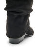 Dlugie buty w stylu zamszowym z odpinanym cholewem, Czarne, Packshot image number 3