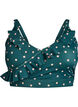 G&oacute;ra od bikini w kropki i z falbankami, Zielony, Packshot image number 0