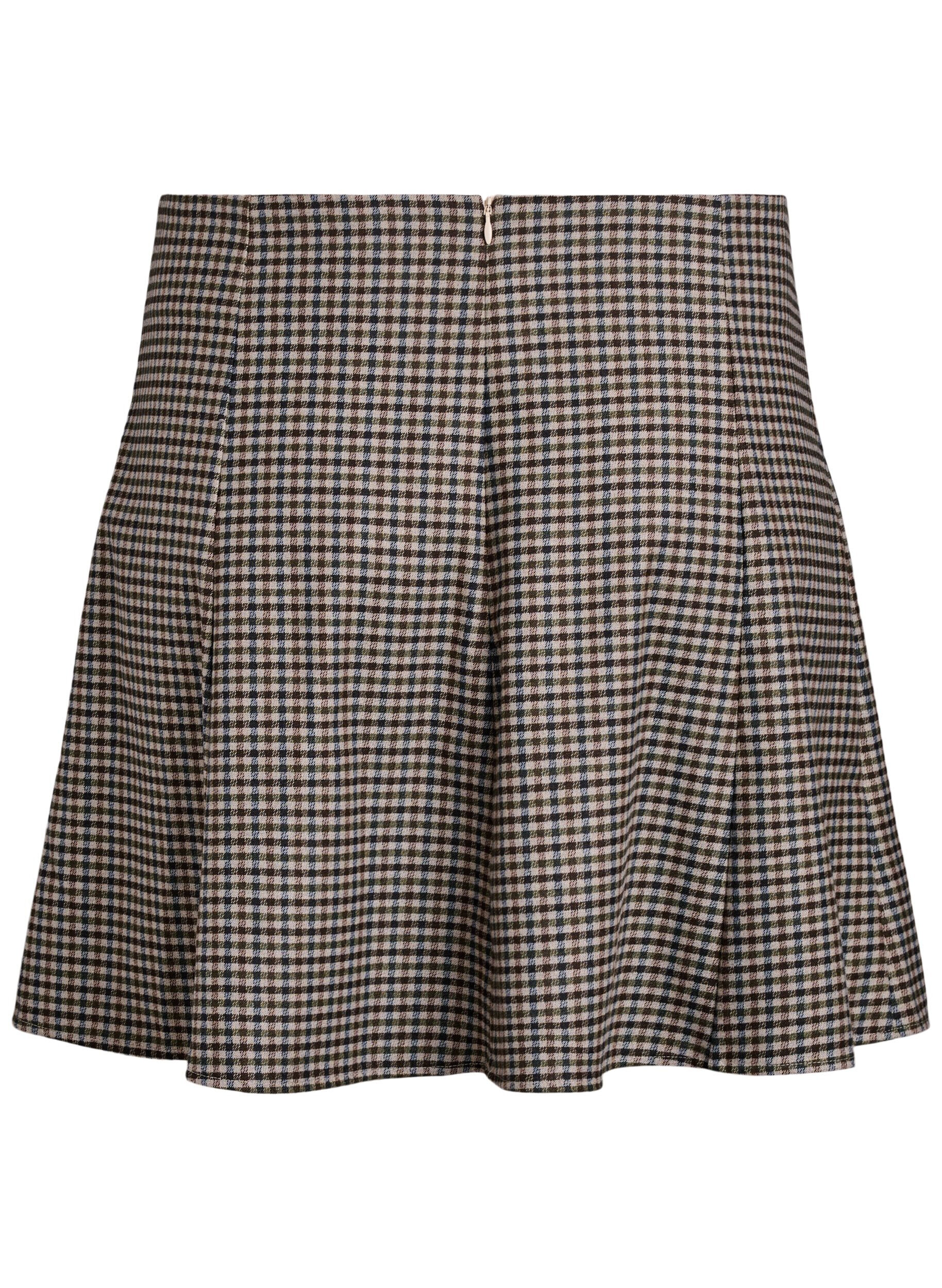 Zizzi Kr&oacute;tka sp&oacute;dniczka w ksztalcie litery A, Brązowy, Packshot image number 1