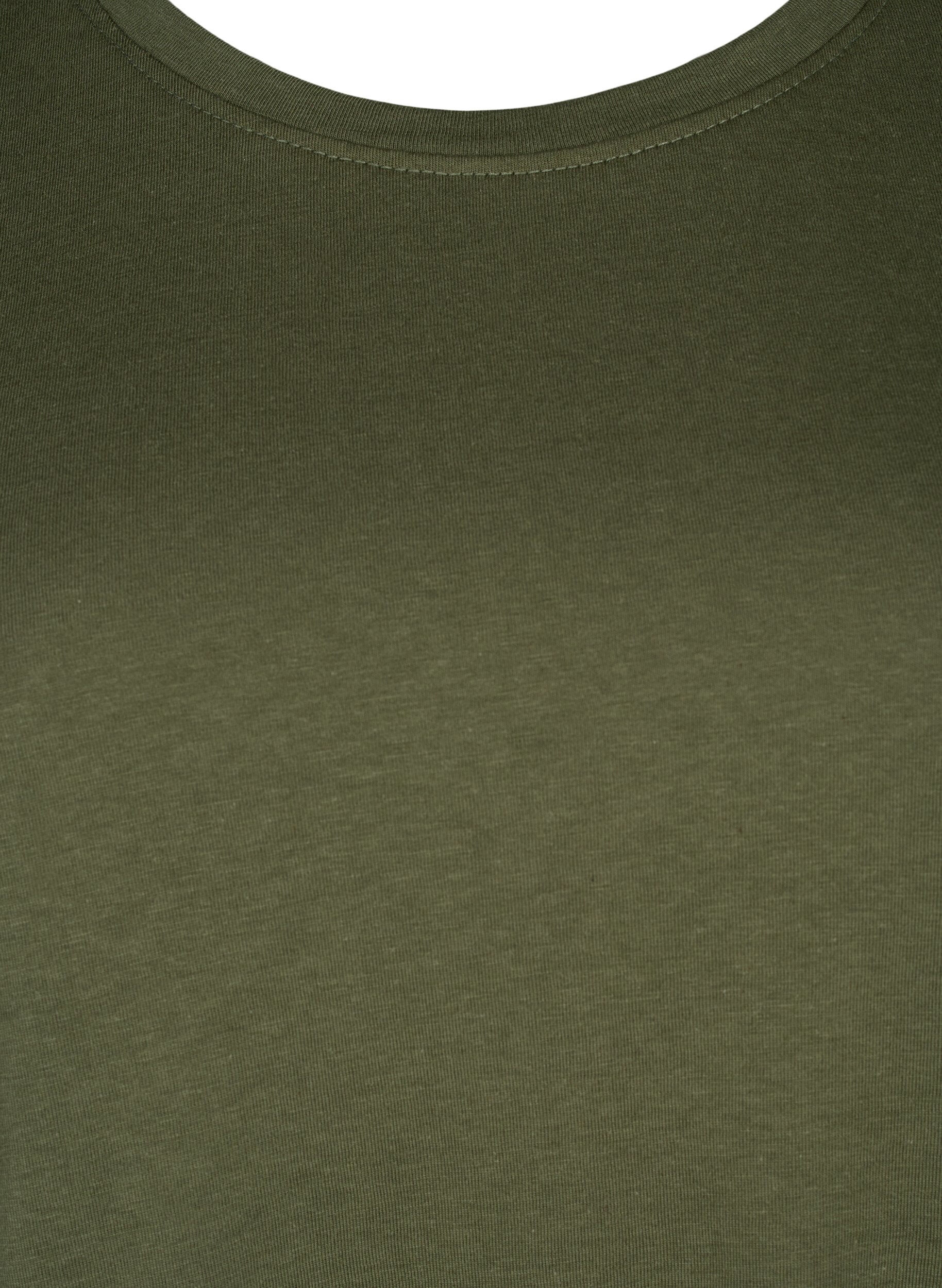 Zizzi Flash - koszulka z okraglym dekoltem, Olivie Night, Packshot image number 2