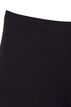 Legginsy 3/4 typu basic z wiskozy, Czarne, Packshot image number 2