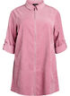 Sukienka sztruksowa z zamkiem i rekawami 3/4, Różowy, Packshot image number 0