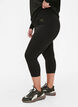 Legginsy treningowe 3/4 z kieszeniami, Black, Model image number 0