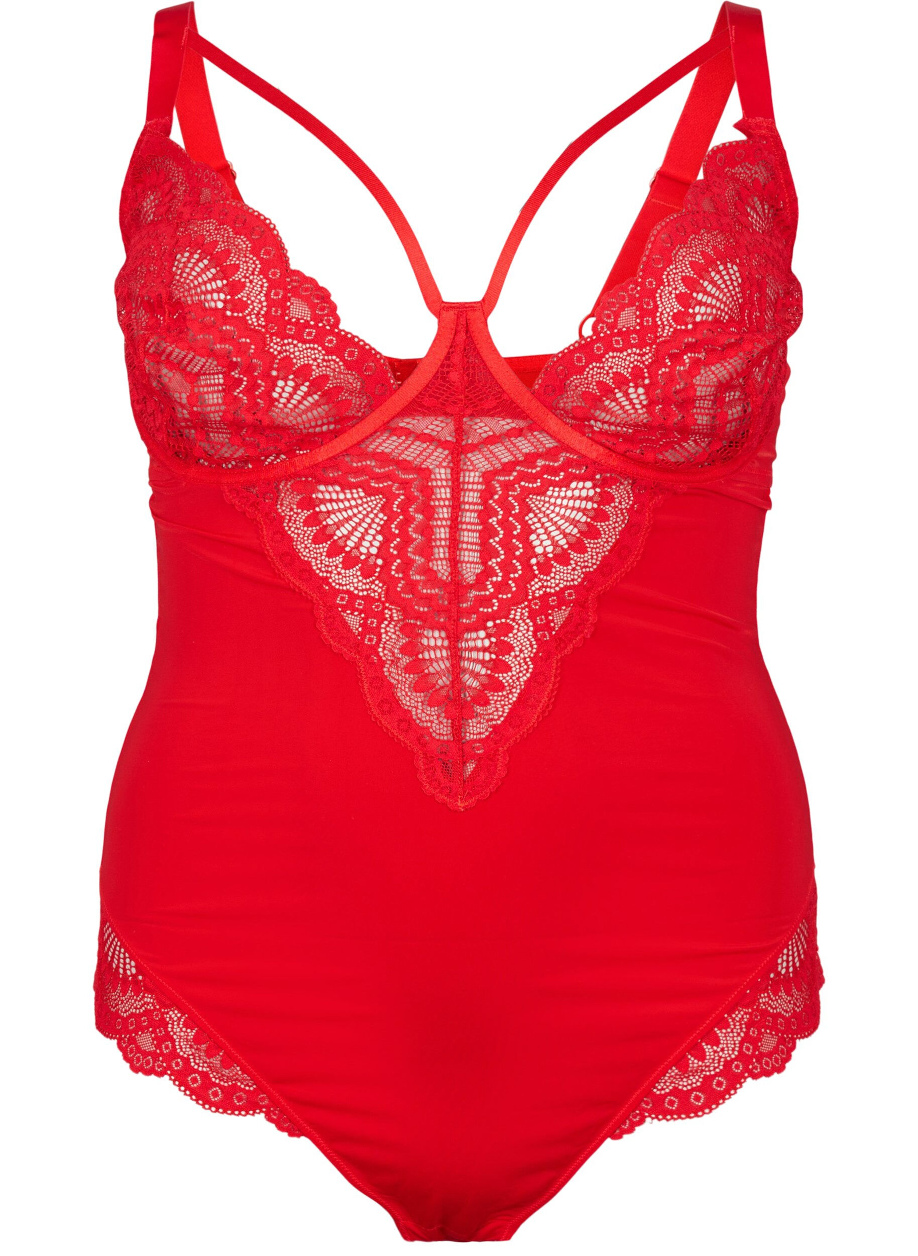 Zizzi Body z detalami z drutu i sznurka, Salsa, Packshot image number 0