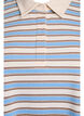 Koszulka polo w paski z krótkim rekawem, Niebieskie, Packshot image number 2