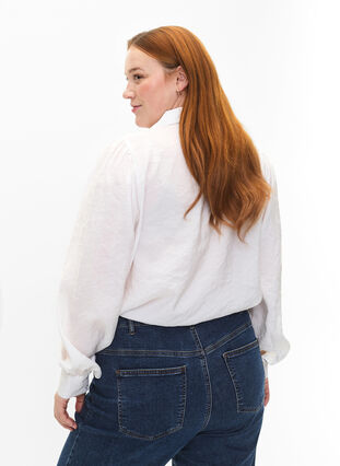 Koszula z dlugim rekawem z modalu TENCEL™, Bright White, Model image number 1