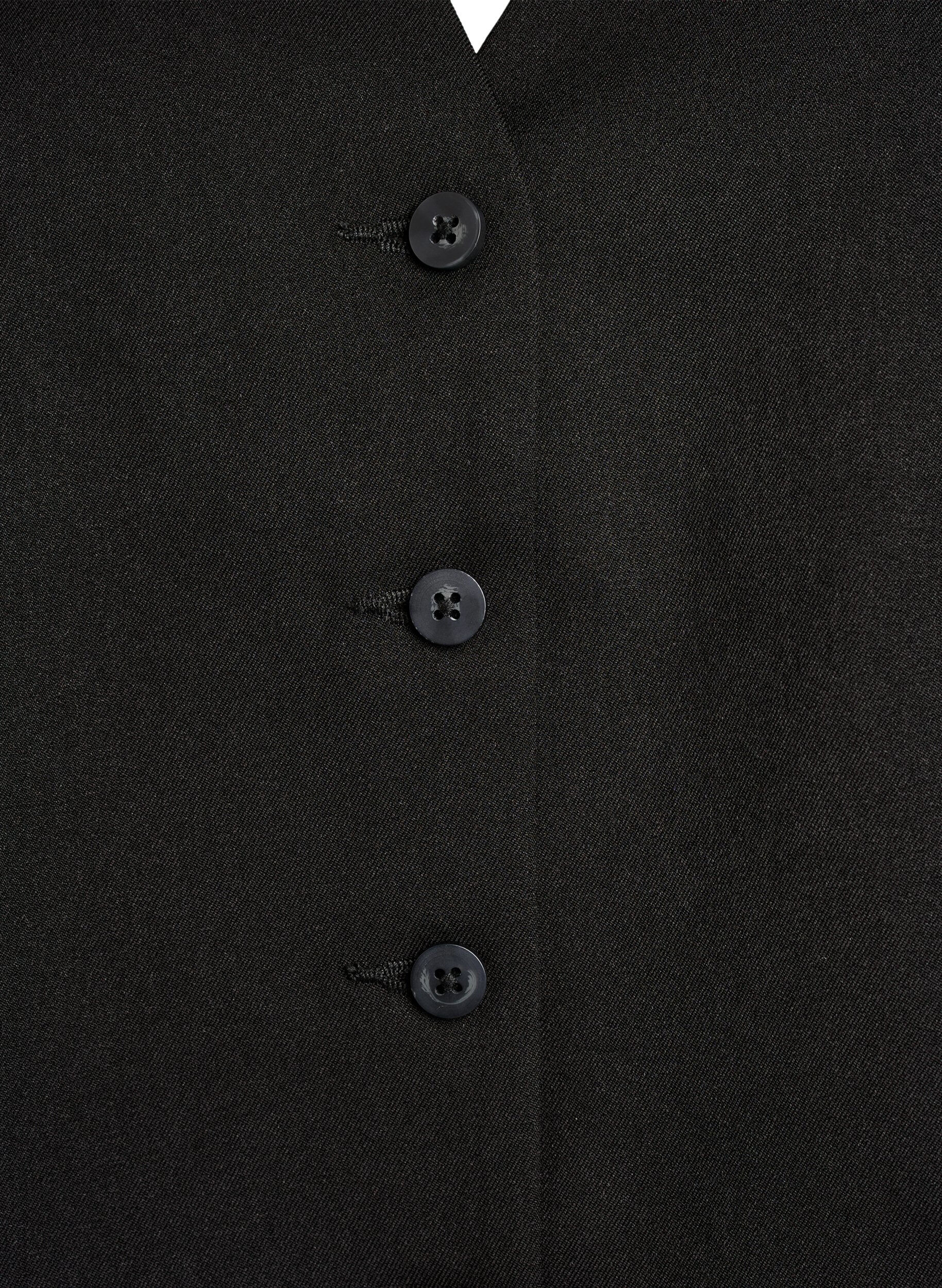 Zizzi Kamizelka zapinana na guziki, Czarne, Packshot image number 2