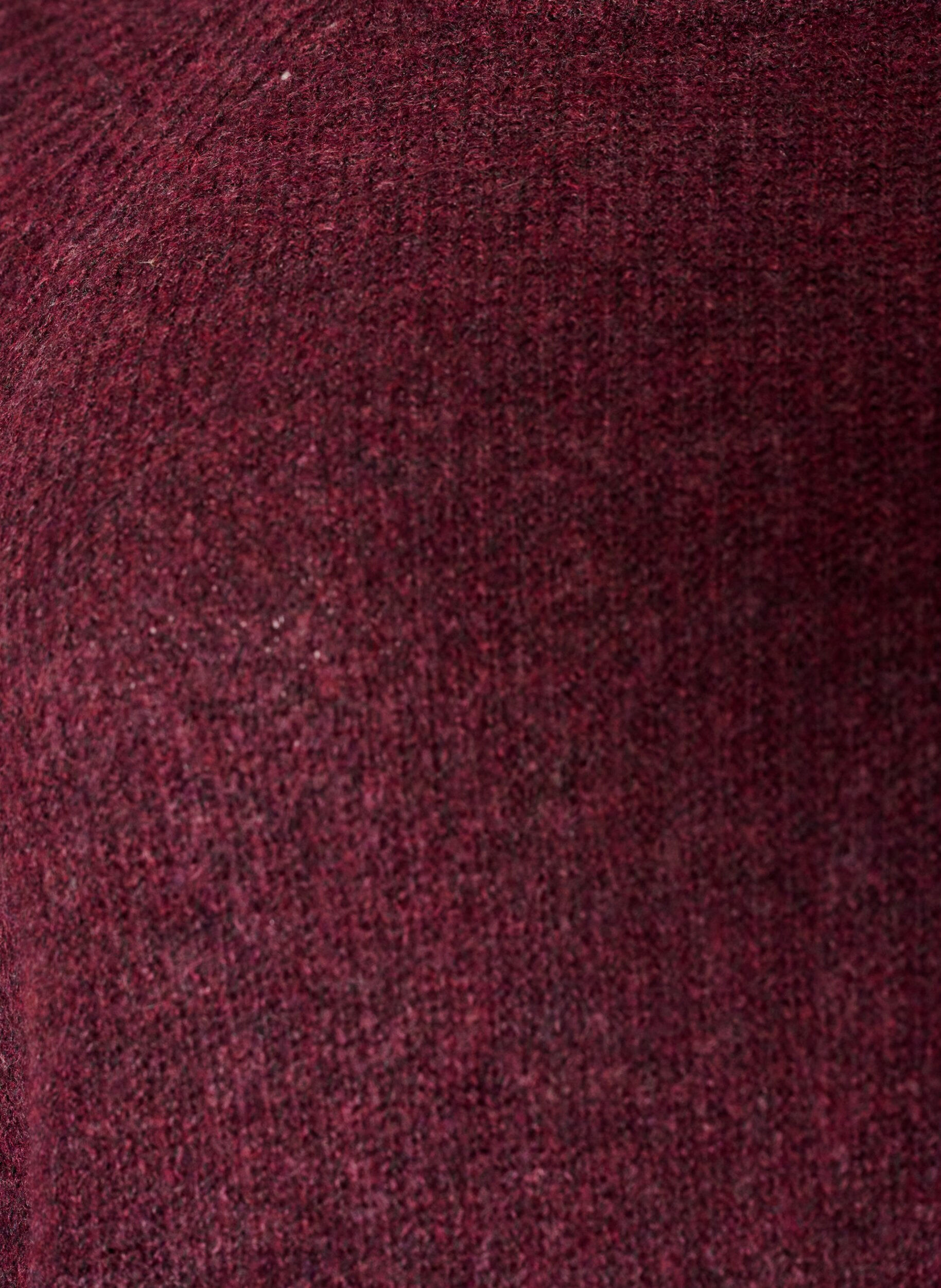 ZizziPrazkowany sweter z rekawami 3/4, Czerwony, Packshot image number 2