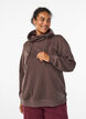 Bluza z wysokim kolnierzem i kieszeniami, Brązowy, Model image number 0