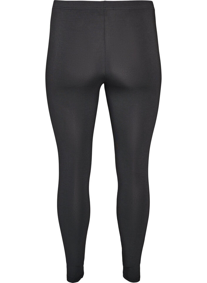 Legginsy z wiskozy w stylu basic, Ciemnoszary, Packshot image number 1