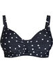 G&oacute;ra od bikini z fiszbinami i wzorem, Czarne, Packshot image number 0
