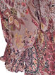 Tunika z nadrukiem w stylu paisley i marszczonymi mankietami, R&oacute;żowy, Packshot image number 3