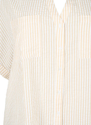 Koszula w paski z kieszeniami na piersi, Natrual/S. Stripe, Packshot image number 2