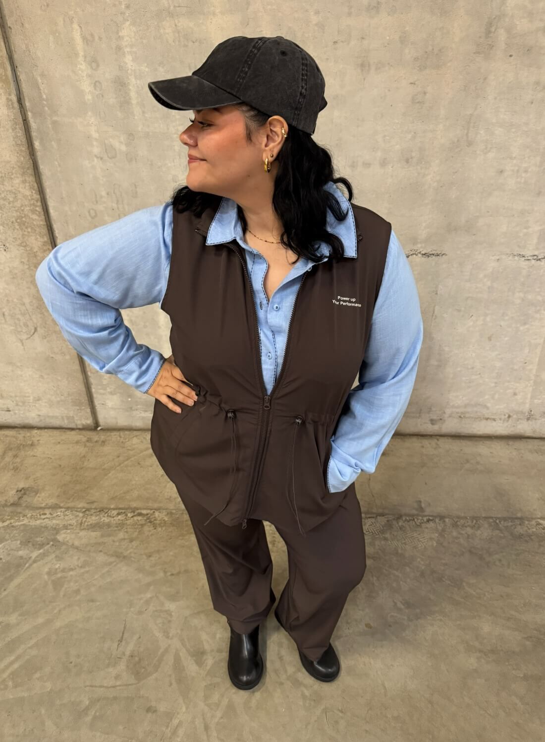 Zizzi Brązowe i niebieskie odcienie  , , Model