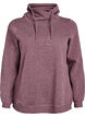 Bluza z wysokim kolnierzem i kieszeniami, Czerwony, Packshot image number 0
