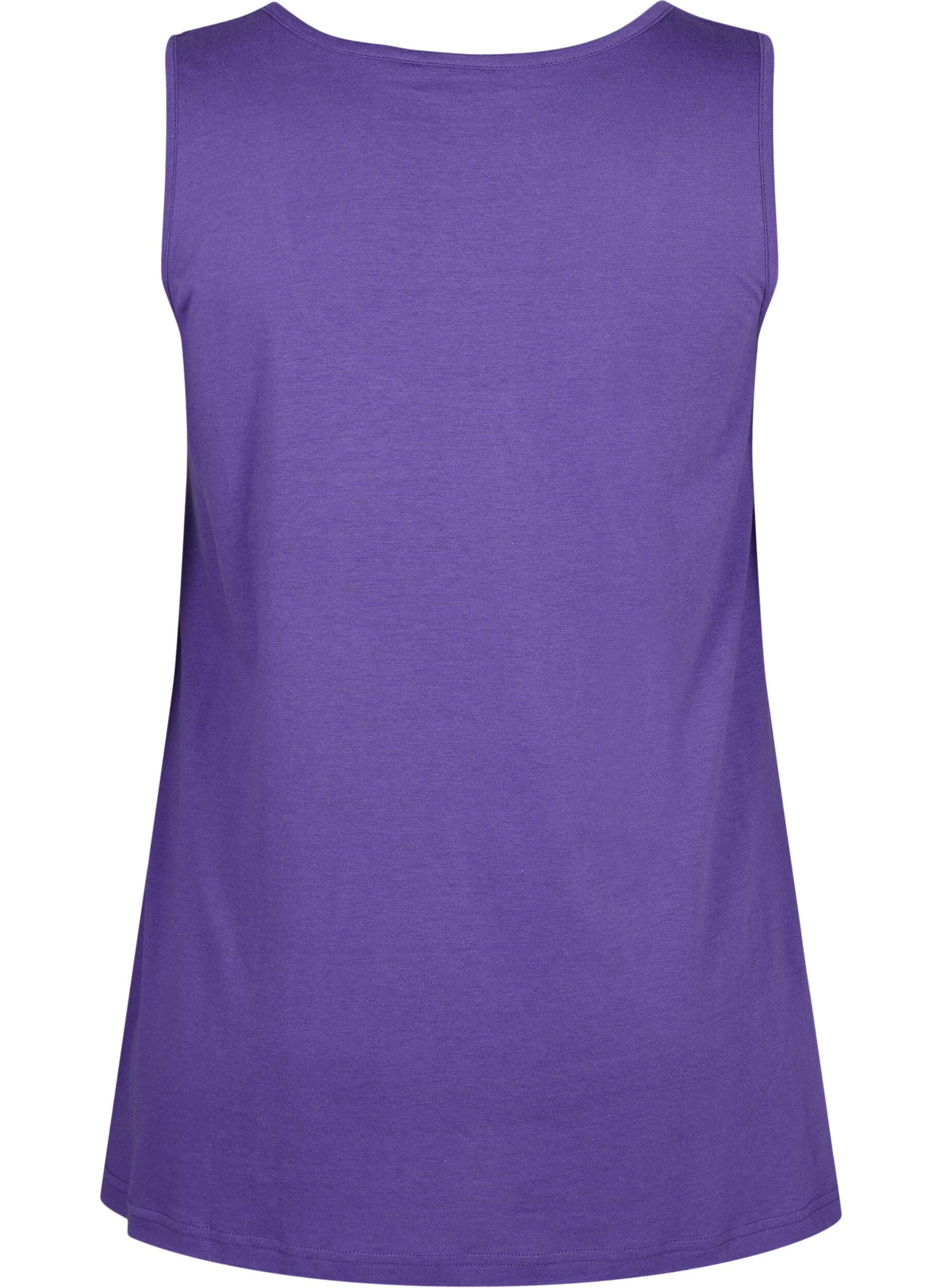 Zizzi Top w ksztalcie litery A z okraglym dekoltem, Ultra Violet, Packshot image number 1