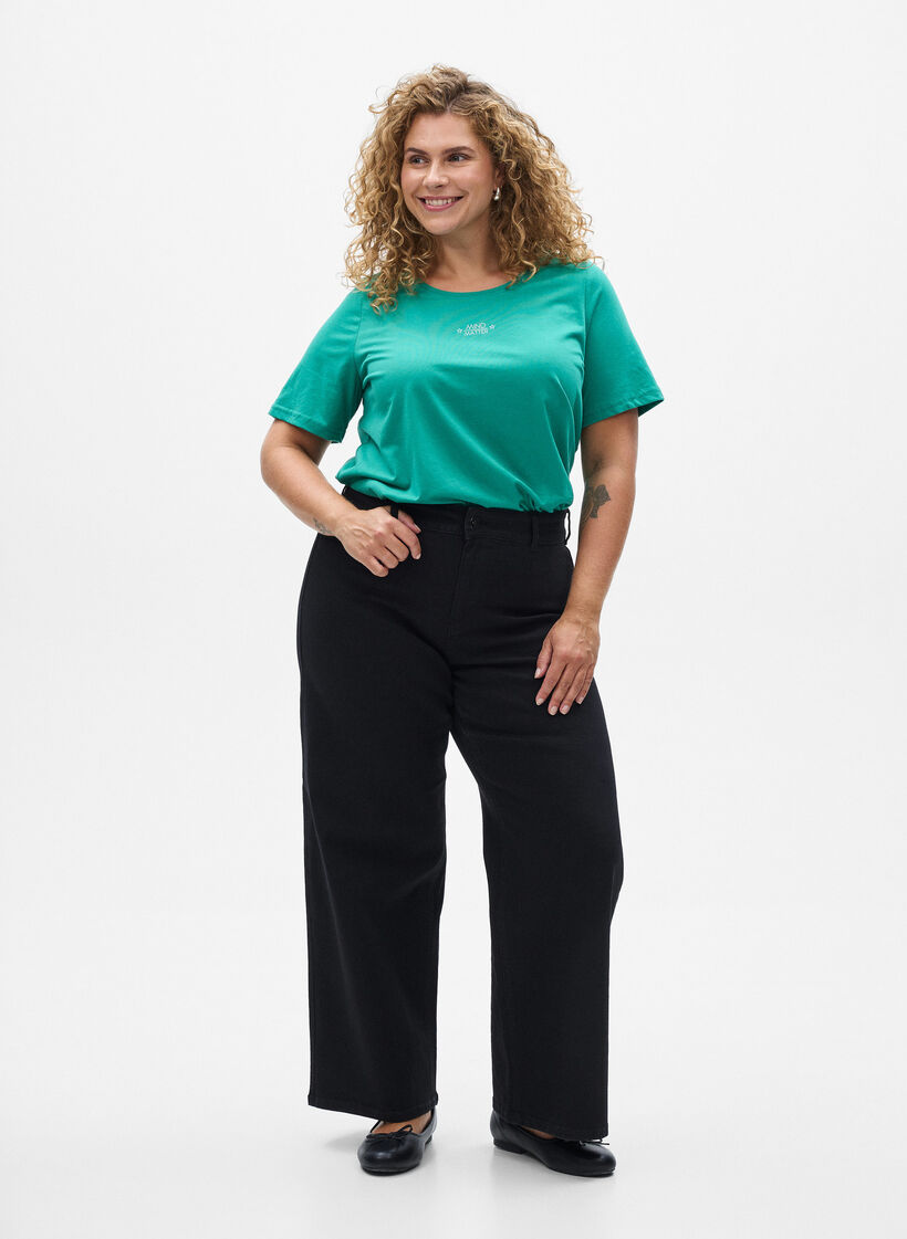 FLASH - T-shirt z nadrukiem, Zielony, Model image number 1