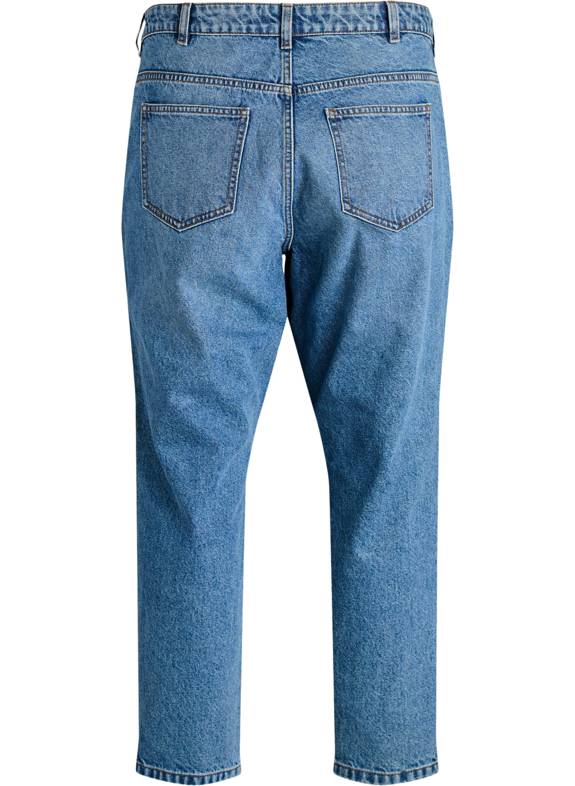 ZizziJeansy Mille typu mom fit z wysokim stanem, Niebieskie, Packshot image number 1