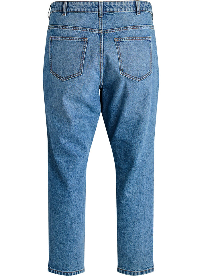 Jeansy Mille typu mom fit z wysokim stanem, Niebieskie, Packshot image number 1