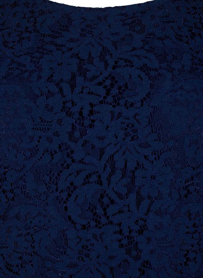 Koronkowa sukienka z dlugimi rekawami, Navy Blazer, Packshot image number 2