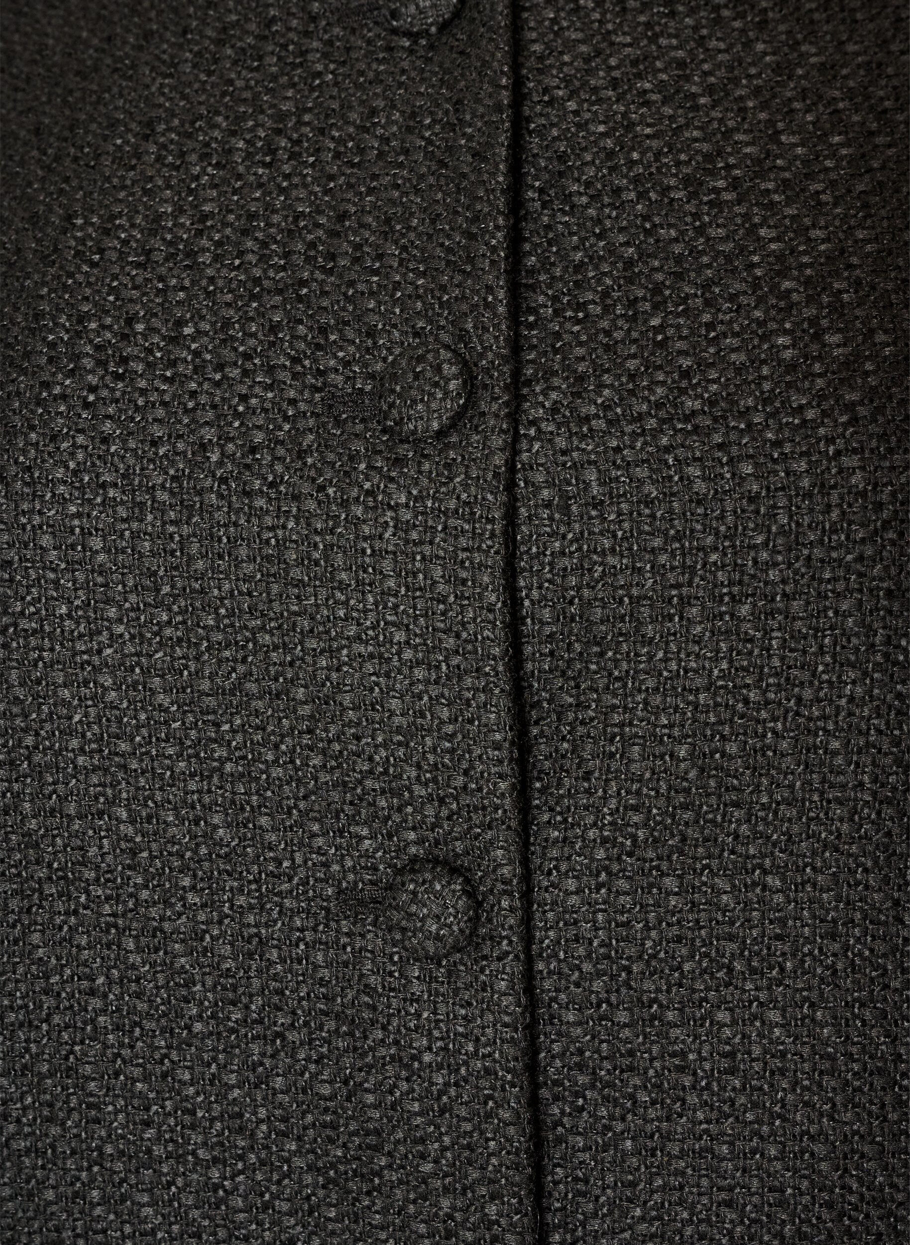 ZizziKurtka boucl&eacute; z falbankami, Czarne, Packshot image number 2