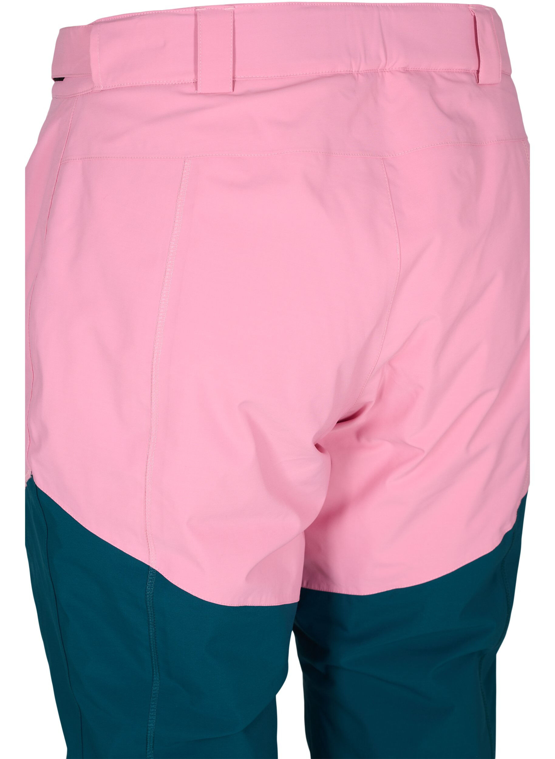 Zizzi Ski pants with pockets, Sea Pink Comb, Packshot image number 3