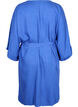 Dress with 3/4 sleeves and tie-belt, Blue, Packshot image number 1