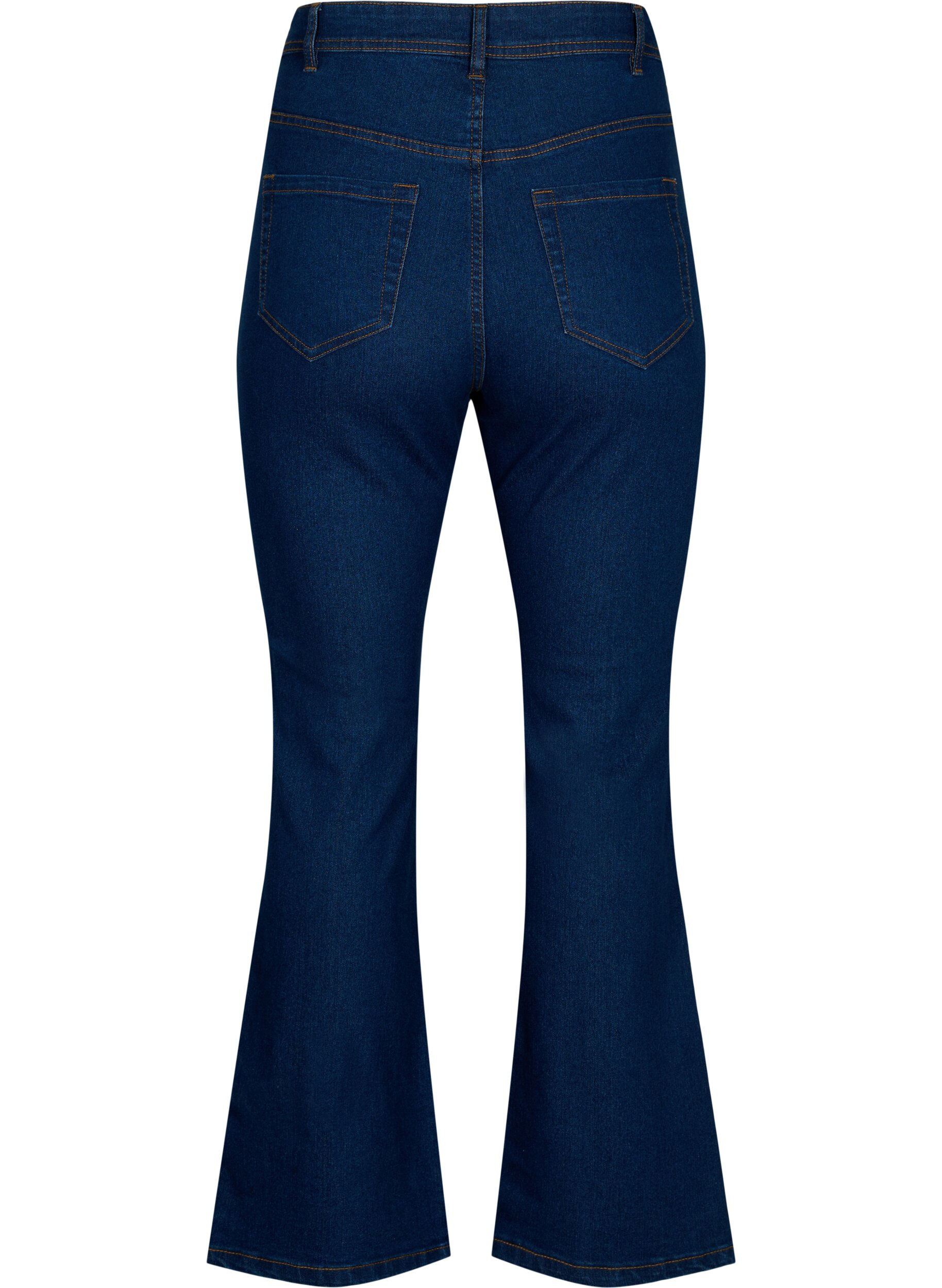 ZizziJeansy o wysokiej talii z rozcieciem na buty, Niebieskie, Packshot image number 1