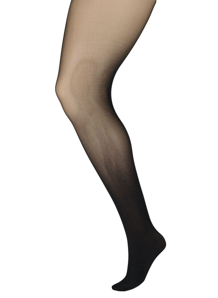 Rajstopy 40 den z efektem push-up, Czarne, Packshot image number 0