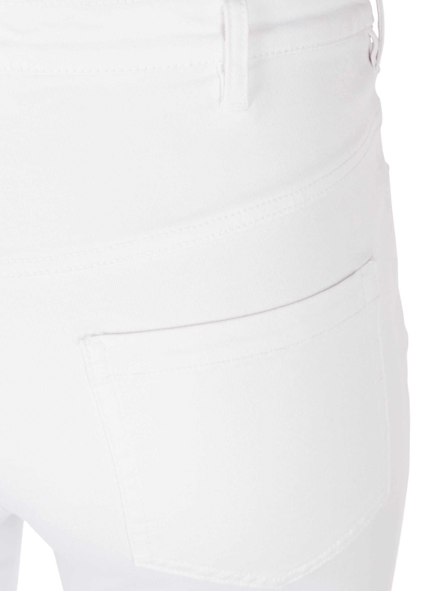 ZizziSuper waskie jeansy Amy z wysokim stanem, White, Packshot image number 3