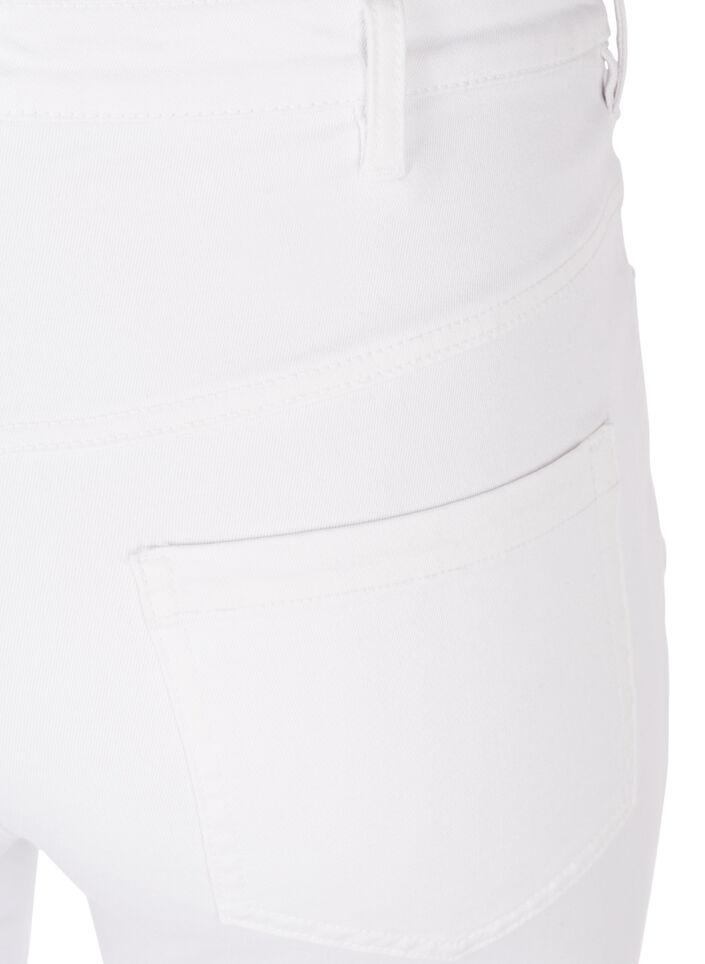 Super waskie jeansy Amy z wysokim stanem, White, Packshot image number 3