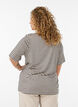 Koszulka z TENCEL&trade; Lyocell i paskami, Brązowy, Model image number 2