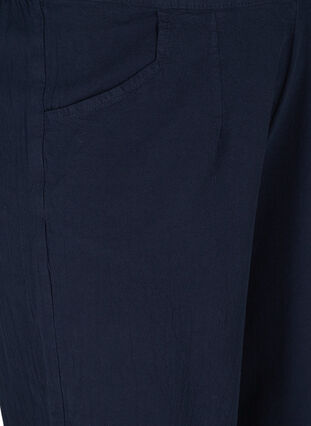Luzne bawelniane spodnie culotte, Night Sky, Packshot image number 2