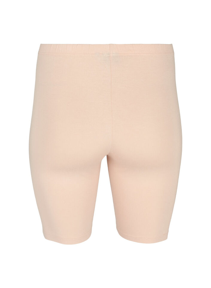 Jednokolorowe szorty rowerowe typu basic, Beżowy, Packshot image number 1