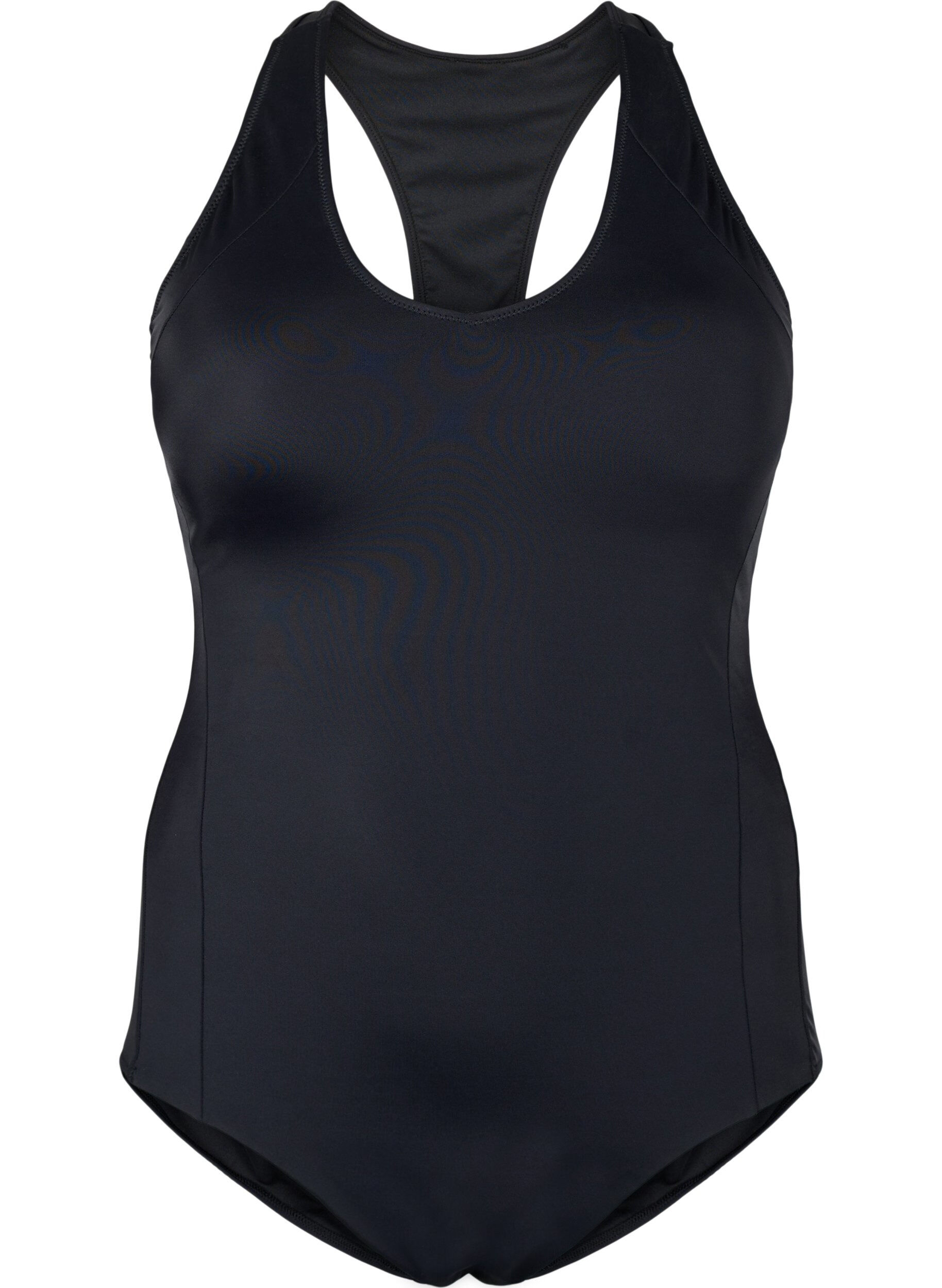 Zizzi Sportowy str&oacute;j kapielowy z fasonem racerback, Black, Packshot image number 0