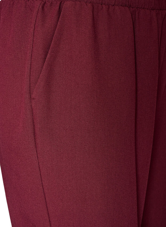 Luzne spodnie z kieszeniami, Czerwony, Packshot image number 2