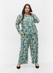 Loose printed viscose trousers, Multi AOP, Model image number 0