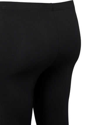 2-pair legginsy 3/4 z koronkowym wykonczeniem, Black / Black, Packshot image number 2