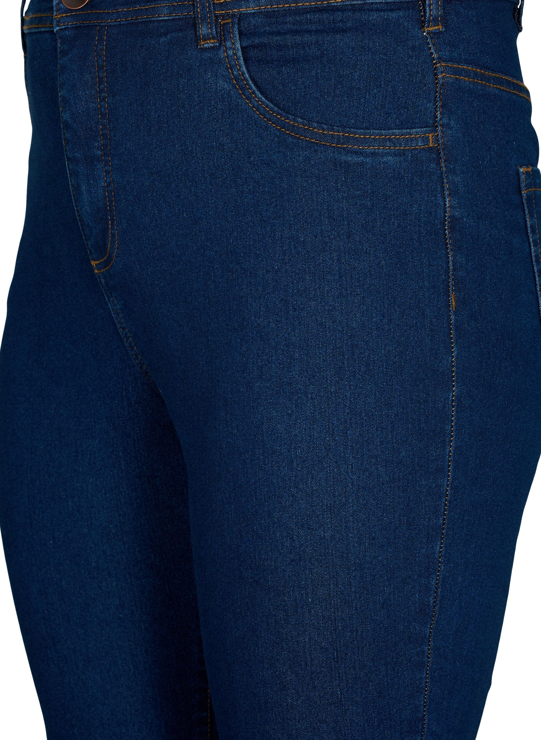 ZizziJeansy o wysokiej talii z rozcieciem na buty, Niebieskie, Packshot image number 2