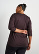 Sportowy top z rekawami 3/4, Brown, Model image number 2