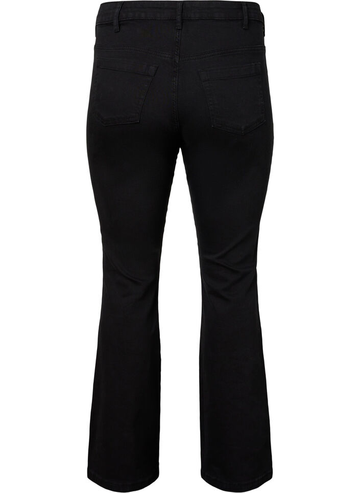  Jeansy typu bootcut Ellen z wysoka talia, Czarne, Packshot image number 1