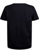 T-shirt z guzikami, Czarne, Packshot image number 1