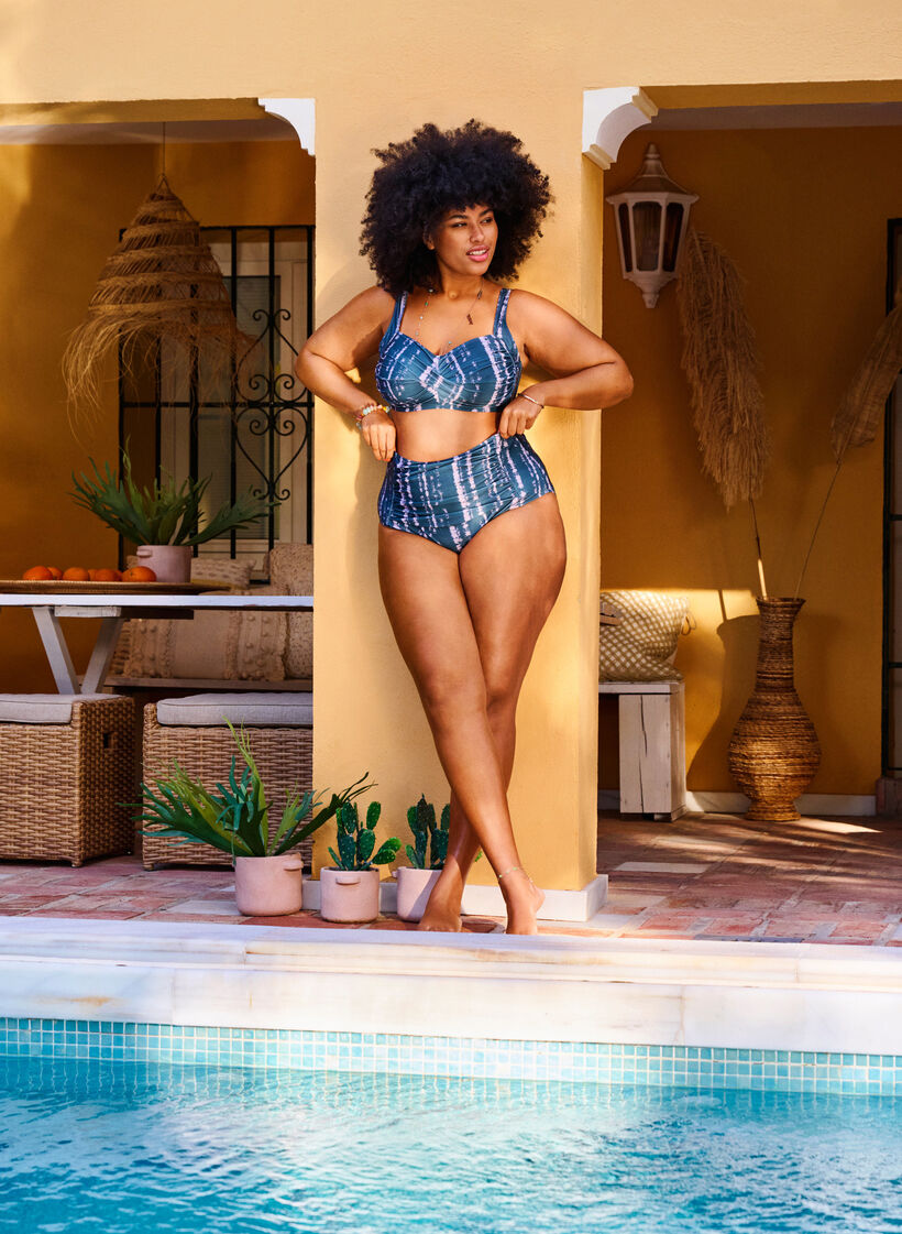 Góra od bikini z nadrukiem, Tie Dye AOP, Image image number 0