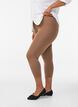 Legginsy 3/4 typu basic z wiskozy, Brązowy, Model image number 0