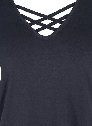 T-shirt z krótkim rekawem i dekoltem w szpic, Night Sky, Packshot image number 2